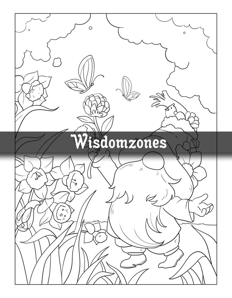 Enchanted Gnomes: Whimsical Fantasy Coloring Book for Kids, Teens, Adults with Cute Gnomes in Delightful Adventures. Collection of Gnomes in Hilarious ... Relaxation (Whimsical wonders Stress Relief)